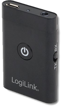 LogiLink BT0024 bluetooth Audio Transmitter & Receiver, schwarz